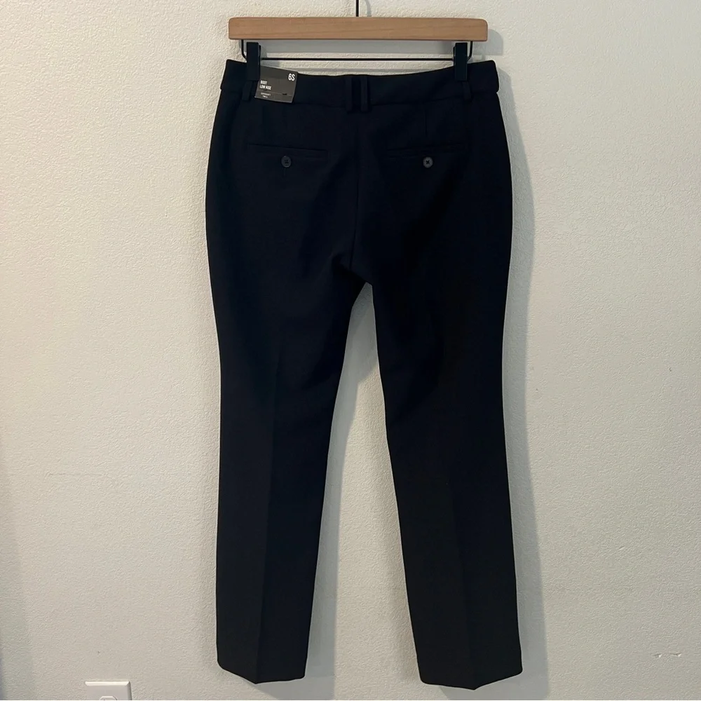Express Supersoft Twill Stretch Black Low Rise Bootcut Pants NWT Size 6 Short - Picture 6 of 15